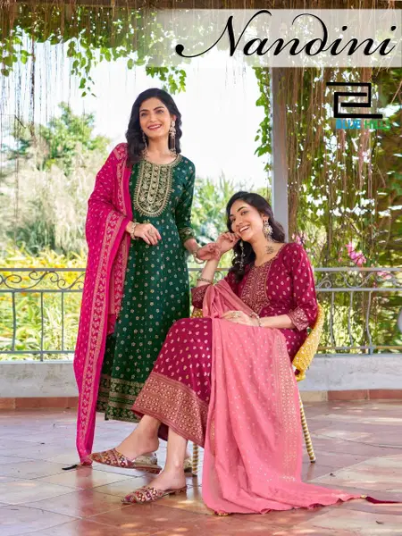 Nandini By Blue Hills Rayon Anarkali Gown With Dupatta Wholesale Online
